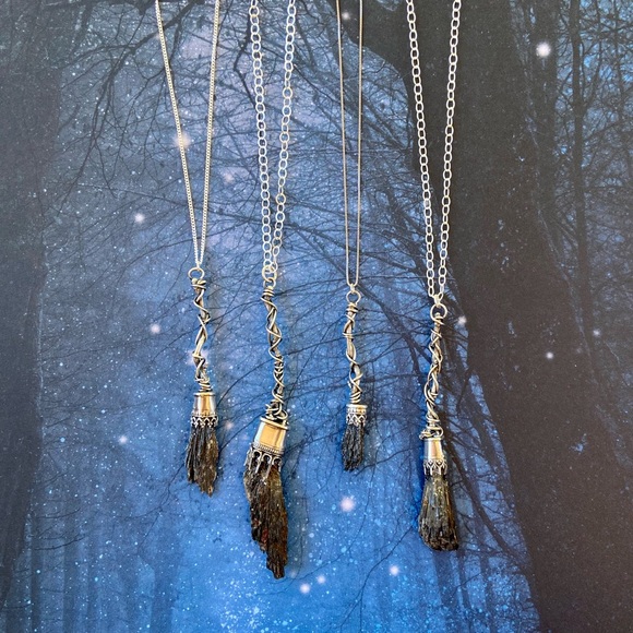 Artisan handmade Witch besom necklace - Picture 2 of 5